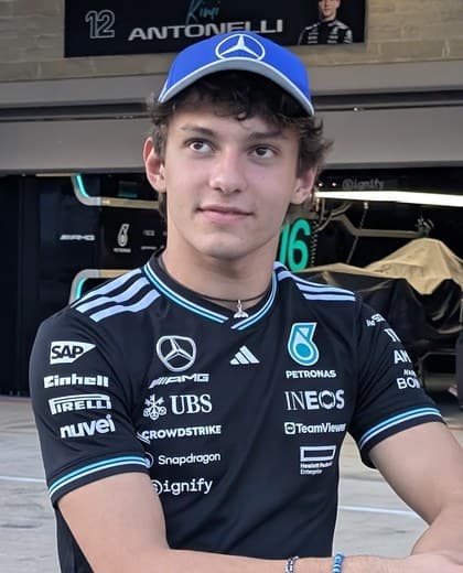 Kimi Antonelli at the 2025 United States Grand Prix in Austin