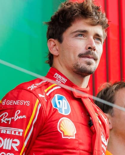 Charles Leclerc in Ferrari teamwear at the 2024 Dutch Grand Prix